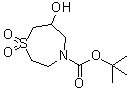 structure of CAS# 140217-83-0, 四氢-6-羟基-1,4-硫氮杂卓-4(5H)-羧酸叔丁酯 1,1-二氧化物