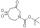 四氢-6-氧代-1,4-硫氮杂卓-4(5H)-羧酸叔丁酯 1,1-二氧化物分子结构 (CAS 140217-84-1)