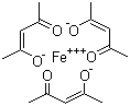 三乙酰丙酮铁分子结构 (CAS 14024-18-1)