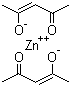 乙酰丙酮锌分子结构 (CAS 14024-63-6)