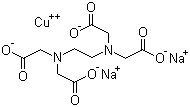 乙二胺四乙酸铜钠分子结构 (CAS 14025-15-1)