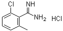 2-氯-6-甲基苯甲脒盐酸盐分子结构 (CAS 1402672-54-1)