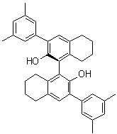 structure of CAS# 1402852-05-4, (1S)-3,3'-Bis(3,5-dimethylphenyl)-5,5',6,6',7,7',8,8'-octahydro-[1,1'-binaphthalene]-2,2'-diol