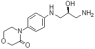 4-[4-[[(2S)-3-氨基-2-羟基丙基]氨基]苯基]-3-吗啉酮分子结构 (CAS 1403383-56-1)