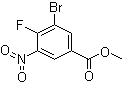 structure of CAS# 1403483-79-3, 3-溴-4-氟-5-硝基苯甲酸甲酯
