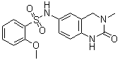 structure of CAS# 1403764-72-6, 2-甲氧基-N-(3-甲基-2-氧代-1,2,3,4-四氢喹唑啉-6-基)苯磺酰胺
