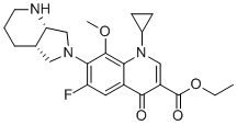 莫昔沙星乙基酯分子结构 (CAS 1403836-23-6)