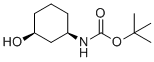 N-[(1R,3S)-3-羟基环己基]-氨基甲酸1,1-二甲基乙基酯分子结构 (CAS 1403864-43-6)