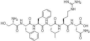 CAS # 140436-67-5, L-Seryl-L-phenylalanyl-L-phenylalanyl-L-leucyl-L-arginyl-L-asparagine