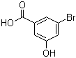 3-溴-5-羟基苯甲酸分子结构 (CAS 140472-69-1)