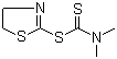 二甲基二硫代氨基甲酸 4,5-二氢-2-噻唑基酯分子结构 (CAS 140652-77-3)