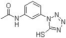 structure of CAS# 14070-48-5, 1-(3-乙酰胺基)苯基-5-巯基四氮唑