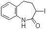 3-碘-2,3,4,5-四氢-1H-1-苯并氮杂卓-2-酮分子结构 (CAS 140700-64-7)