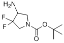 structure of CAS# 1408074-83-8, 叔-丁基4-氨基-3,3-二氟吡咯烷-1-羧酸酯