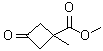 1-甲基-3-氧代环丁烷羧酸甲酯分子结构 (CAS 1408075-88-6)