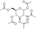 2-乙酰氨基-1,3,4,6-O-四乙酰基-2-脱氧-alpha-D-吡喃葡萄糖分子结构 (CAS 14086-90-9)