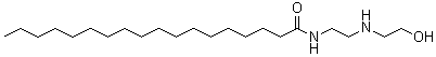 N-[2-[(2-羟基乙基)氨基]乙基]硬脂酰胺分子结构 (CAS 141-21-9)