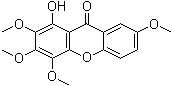 structure of CAS# 14103-09-4, 1-Hydroxy-2,3,4,7-tetramethoxyxanthone