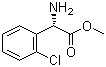 (S)-(+)-2-氯苯甘氨酸甲酯分子结构 (CAS 141109-14-0)
