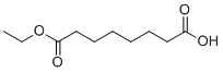 乙基氢辛二酸酯分子结构 (CAS 14113-01-0)