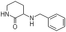 3-[(苯基甲基)氨基]-2-哌啶酮分子结构 (CAS 141136-42-7)