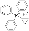 溴化环丙基三苯基膦分子结构 (CAS 14114-05-7)