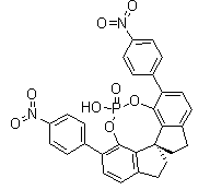 (11aS)-10,11,12,13-四氢-5-羟基-3,7-双(4-硝基苯基)-二茚并[7,1-de:1',7'-fg][1,3,2]二氧磷杂八环-5-氧化物分子结构 (CAS 1412439-84-9)