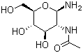 2-乙酰氨基-2-脱氧-beta-D-吡喃葡萄糖胺分子结构 (CAS 14131-68-1)
