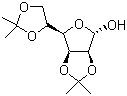 双丙酮-D-甘露糖分子结构 (CAS 14131-84-1)