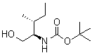 [R-(R*,R*)]-[1-(羟基甲基)-2-甲基丁基]氨基甲酸叔丁酯分子结构 (CAS 141321-53-1)