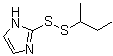 2-[(1-甲基丙基)二硫代]-1H-咪唑分子结构 (CAS 141400-58-0)