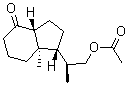 [1R-[1alpha(S*),3abeta,7aalpha]]-1-[2-(乙酰氧基)-1-甲基乙基]八氢-7a-甲基-4H-茚-4-酮分子结构 (CAS 141411-00-9)