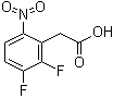 2,3-二氟-6-硝基苯乙酸分子结构 (CAS 141428-47-9)