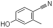 structure of CAS# 14143-26-1, 4-羟基-2-甲基苯甲腈