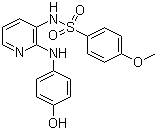 N-[2-[(4-羟基苯基)氨基]-3-吡啶基]-4-甲氧基苯磺酰胺分子结构 (CAS 141430-65-1)