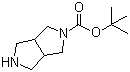 2-Boc-六氢吡咯并[3,4-c]吡咯分子结构 (CAS 141449-85-6)