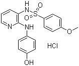 structure of CAS# 141450-48-8, N-[2-[(4-羟基苯基)氨基]-3-吡啶基]-4-甲氧基苯磺酰胺单盐酸盐