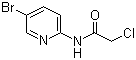 N-(5-溴吡啶-2-基)-2-氯乙酰胺分子结构 (CAS 141454-61-7)