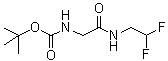 N-[2-[(2,2-二氟乙基)氨基]-2-氧代乙基]氨基甲酸叔丁酯分子结构 (CAS 1414642-52-6)