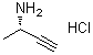 (2S)-3-丁炔-2-胺盐酸盐分子结构 (CAS 1414960-66-9)