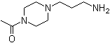 4-乙酰基-1-哌嗪丙胺分子结构 (CAS 141516-24-7)