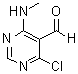 CAS 登录号：14160-94-2, 4-氯-6-(甲基氨基)-5-嘧啶甲醛