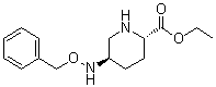 (2S,5R)-5-((苄氧基)氨基)哌啶-2-羧酸乙酯分子结构 (CAS 1416134-47-8)
