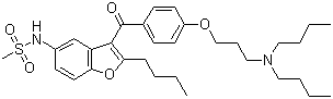 决奈达隆分子结构 (CAS 141626-36-0)
