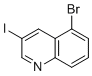 structure of CAS# 1416438-35-1, 5-Bromo-3-iodoquinoline