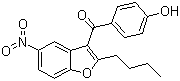 2-丁基-3-(4-羟基苯甲酰基)-5-硝基苯并呋喃分子结构 (CAS 141645-16-1)