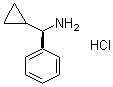 (alphaR)-alpha-环丙基苯甲胺盐酸盐分子结构 (CAS 1416450-04-8)