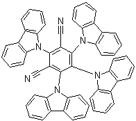 2,4,5,6-Tetra(9H-carbazol-9-yl)isophthalonitrile molecular structure (CAS 1416881-52-1)