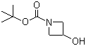 N-Boc-3-羟基氮杂环丁烷分子结构 (CAS 141699-55-0)