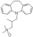 10,11-二氢-N,N,beta-三甲基-5H-二苯并[b,f]氮杂卓-5-丙胺 N-氧化物分子结构 (CAS 14171-70-1)